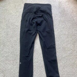 Lululemon Size 2 Fast Free 7/8 Tight II 25 Black